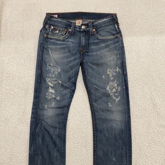 TRUE RELIGION JEANS “Ricky” |  Size 33 Dark Wash - Picture 8 of 13